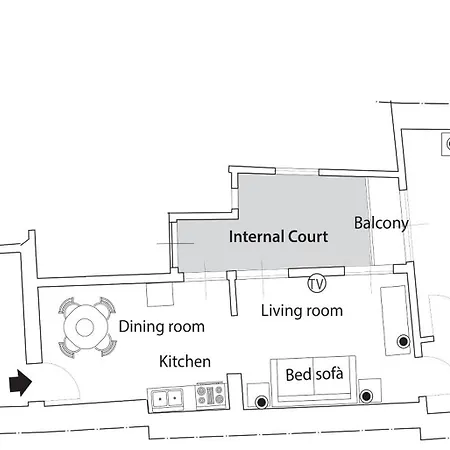 Duomo Elegante Con Balcone 公寓 佛罗伦萨